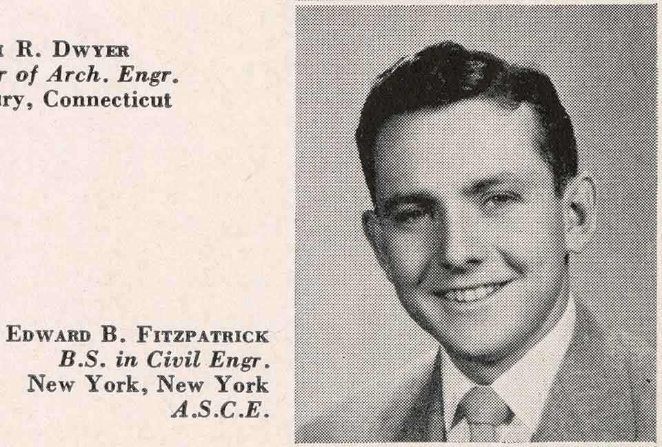 Edward B. Fitzpatrick 1954 Senior Photo