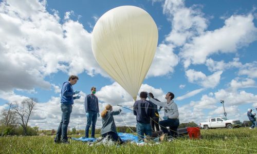 New satellite design team IrishSat launches its first high-altitude balloon