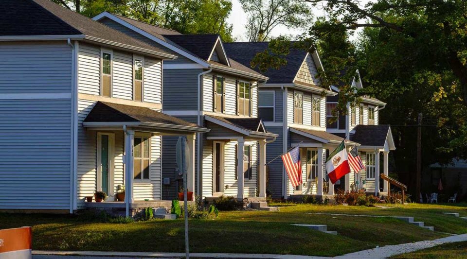 Row of houses in South Bend