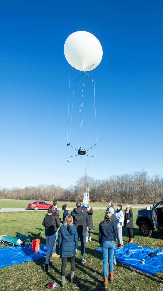 The high altitude balloon has been released